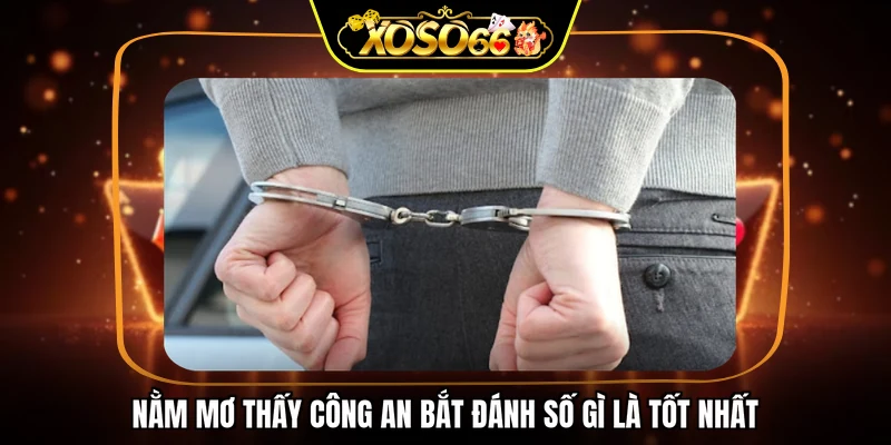 Nằm mơ thấy công an bắt đánh số gì là tốt nhất