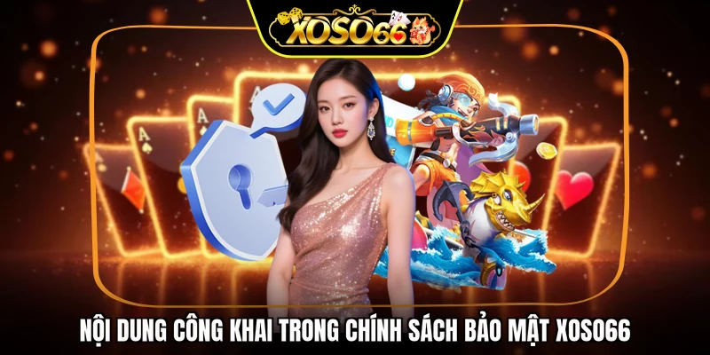 Nội dung công khai trong chính sách bảo mật XOSO66